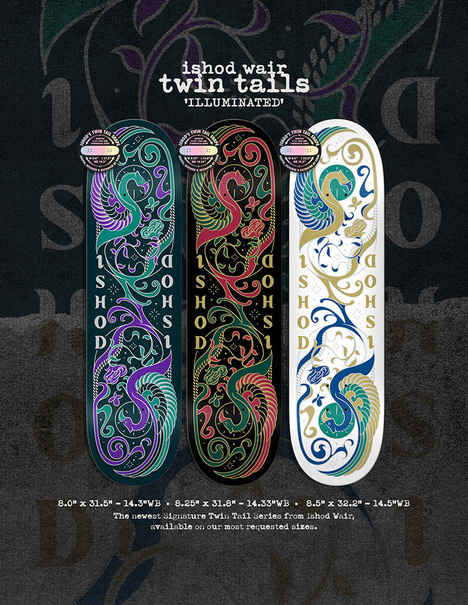 REAL Ishod Wair Illuminated TWIN TAIL R1 8.0" deck