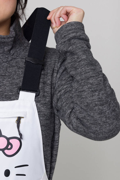 686 Harper Bib (hello kitty cloud tie dye) snowboard pants