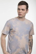 Koszulka FISH Tie Dye Script (blue/coffee)