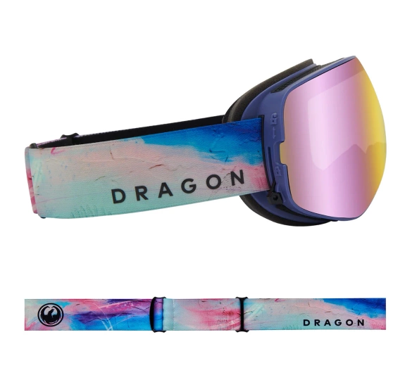 DRAGON X2s Sunset Pink Ion + Violet snow goggles