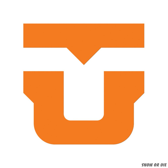 UNION U Diecut sticker (orange) large