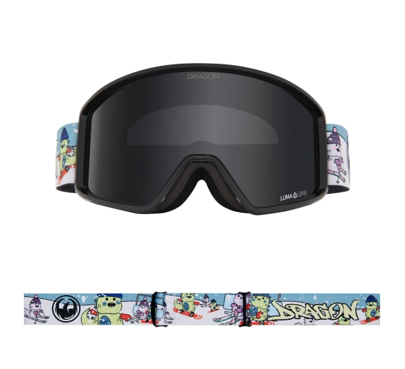 DRAGON DXT OTG Powday Dark Smoke snow goggles