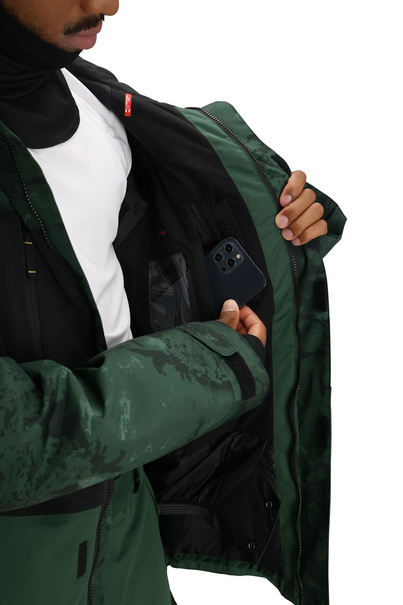 686 Geo Insulated Jacket (green moss colorblock) 2026