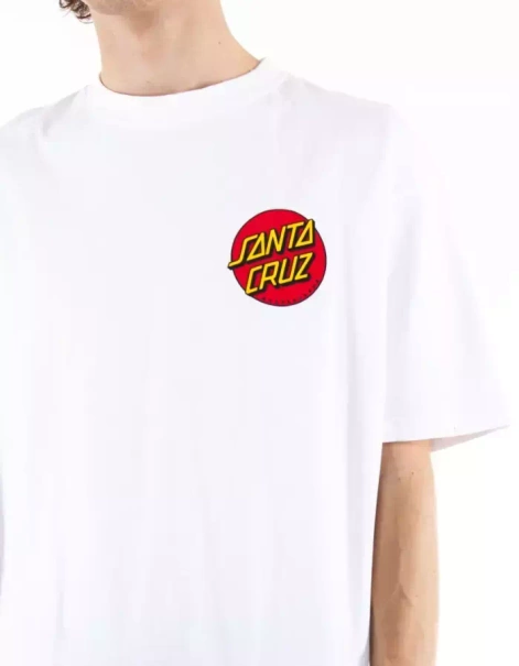 Koszulka Santa Cruz Classic Dot Chest White