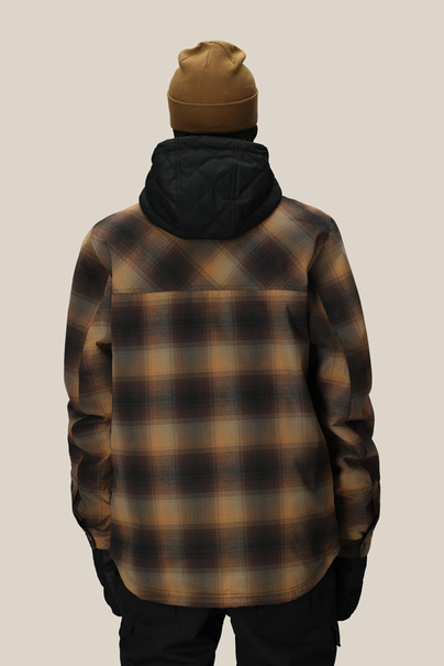 686 Woodland Insulated (caramel plaid) snowboard jacket