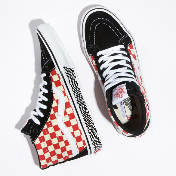Buty VANS Skate Sk8 Hi Reissue (Grosso '84 blk/red check)