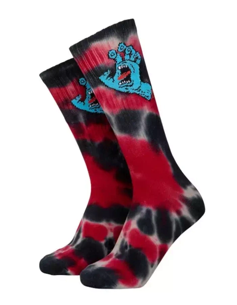 Skarpetki Santa Cruz Screaming Hand Tie Dye black/grey