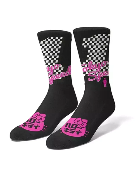 Girl Shroom Socks blk
