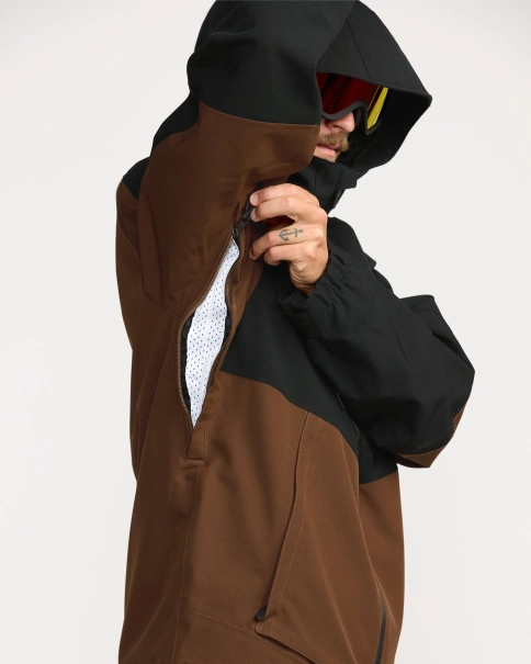 Kurtka snowboardowa VOLCOM Brighton Full Zip (brown) 2026