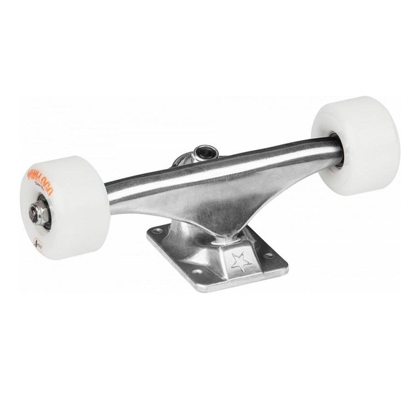 Zestaw MINI LOGO Trucki 8,0" (raw) + Łożyska MINI LOGO + Kółka MINI LOGO A-Cut 101A 53mm (white)