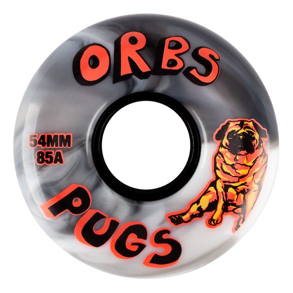 Kółka WELCOME ORBS Pugs Swirl 85A 54mm (black/white)
