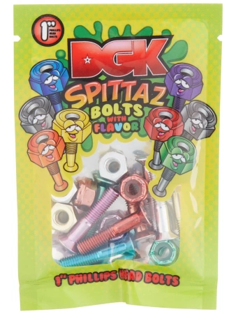 DGK Spittaz Bolts with Flavor 1" bolts
