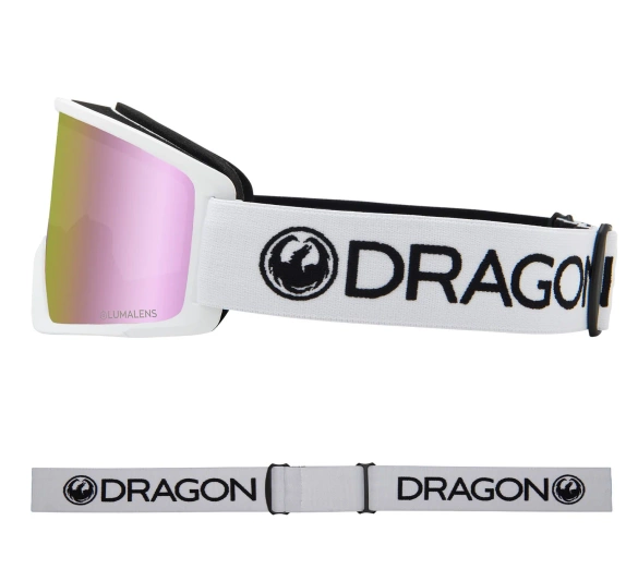 Gogle DRAGON DX3 OTG White Pink Ion