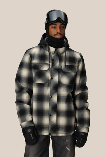 686 Woodland Insulated (limestone plaid) snowboard jacket