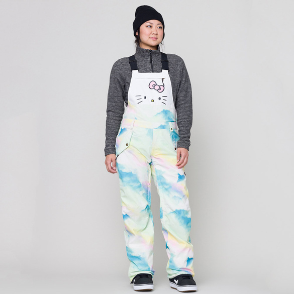686 Harper Bib (hello kitty cloud tie dye) snowboard pants