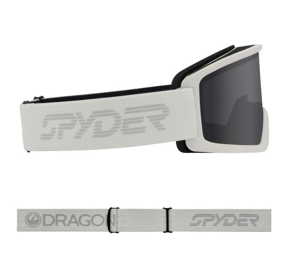 DRAGON DX3 OTG White Spyder Collab Dark Smoke snow goggles