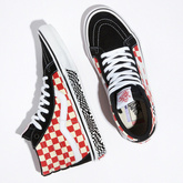 VANS Skate Sk8 Hi Reissue (Grosso '84 blk/red check) skate shoes