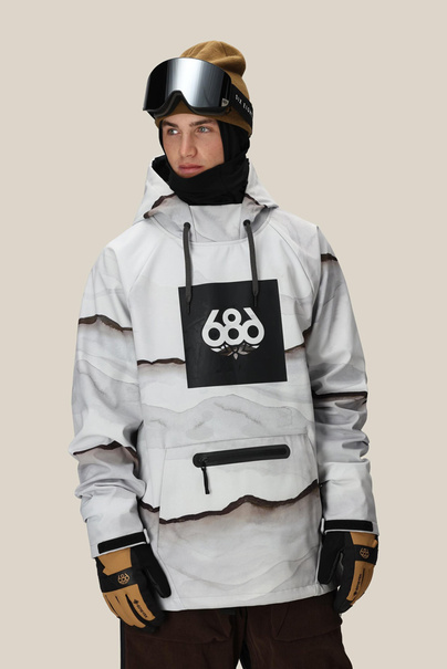 686 Waterproof Hoody (smoke mountain print)