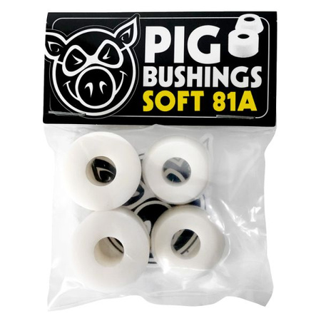 Gumki PIG WHEELS Bushings 81a soft (white)