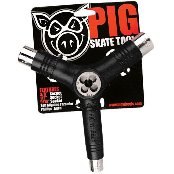PIG WHEELS Black skate tool