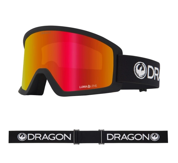 DRAGON DX3 L OTG Black Red Ion snow goggles