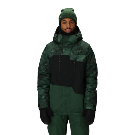686 Geo Insulated Jacket (green moss colorblock) 2026