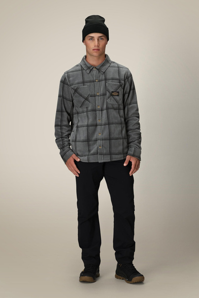 686 Sierra Fleece Flannel (rhino grey plaid)