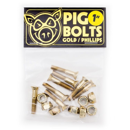 PIG WHEELS Philips Gold 1" bolts