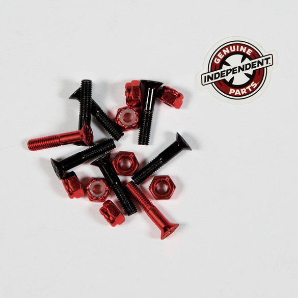 INDEPENDENT Phillips (black/red) 1" screws