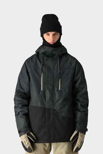 Kurtka snowboardowa 686 Geo Insulated (black ripstop colorblock)