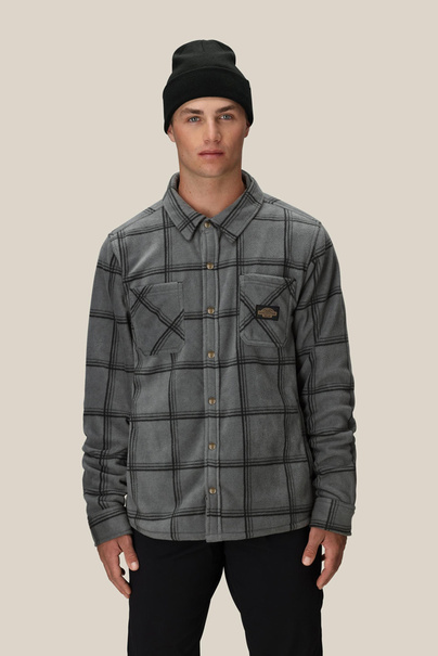 686 Sierra Fleece Flannel (rhino grey plaid)