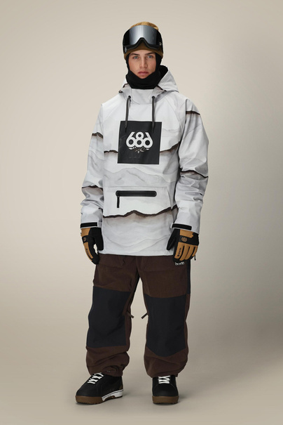 Bluza aktywna 686 Waterproof Hoody (smoke mountain print)