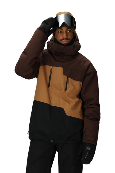 686 Geo Insulated Jacket (coffee colorblock) 2026
