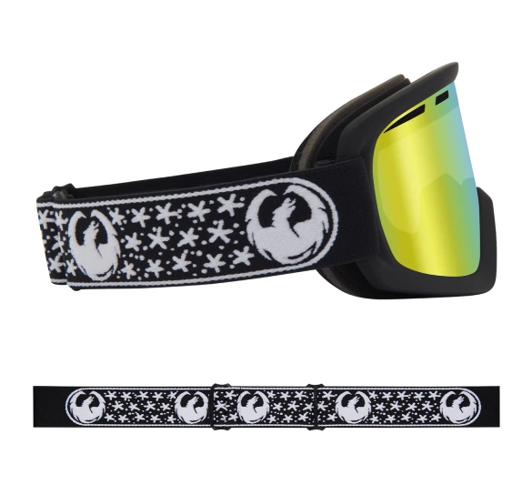 Gogle DRAGON D1 OTG Mikkel Bang Signature Gold Ion + amber