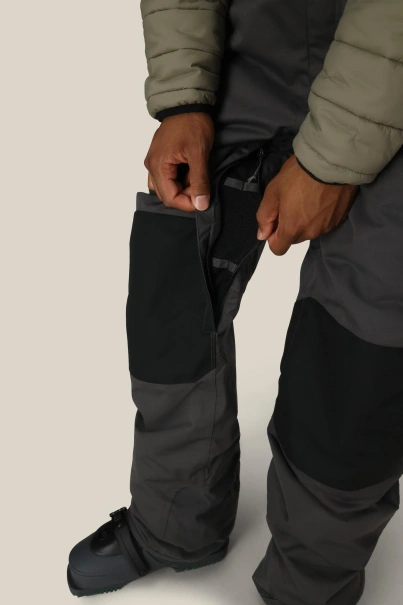 686 Hot Lap™ Insulated Bib (charcoal colorblock) snowboard pants