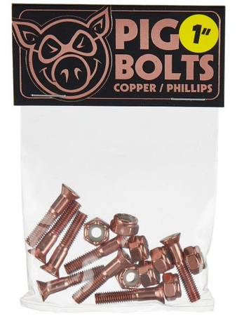 PIG WHEELS Philips Copper 1" bolts