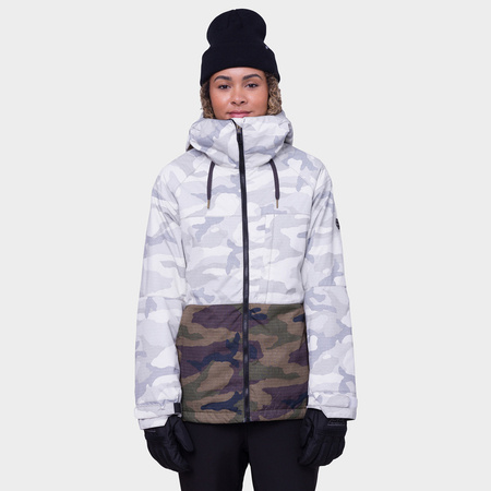 Kurtka snowboardowa 686 Athena Insulated (white camo colorblock)