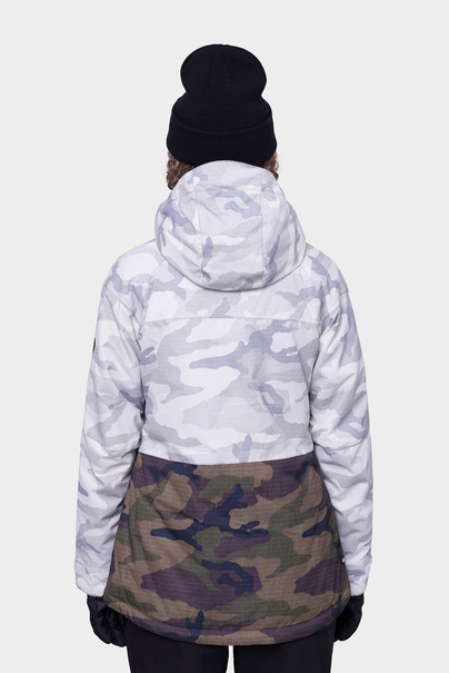 Kurtka snowboardowa 686 Athena Insulated (white camo colorblock)