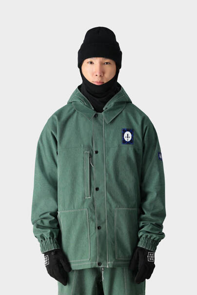 Kurtka snowboardowa 686 Dojo Shell (forest green denin)