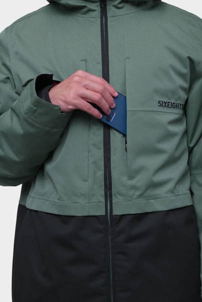 Kurtka snowboardowa 686 SMARTY® 3-in-1 Form Jacket (cypress green colorblock)