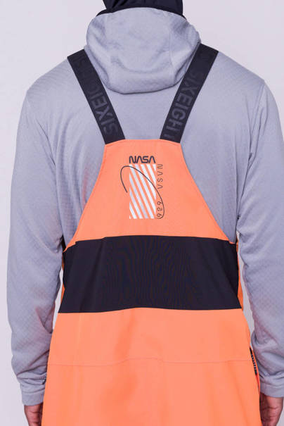 Spodnie snowboardowe 686 Exploration Bib (nasa orange black)